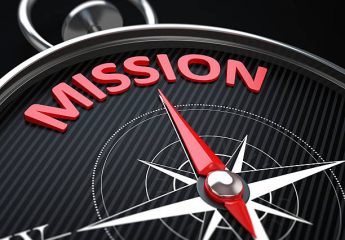 3d render image. Compass needle pointing the green word mission. 3d render image. Compass needle pointing the green word mission.